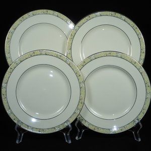 4 salad plates. Minton UK Wimbledon fine bone china